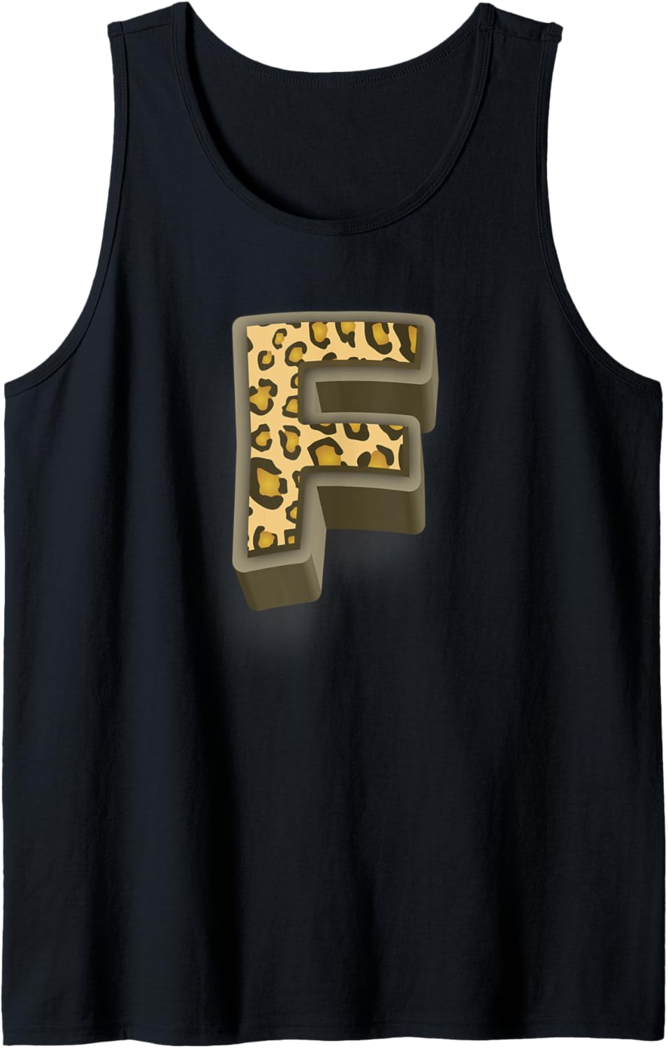 Cute Letter F Initial Name Leopard Cheetah Animal Print Tank Top Tank Top Trending US Fan Favorite