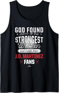 God Found the Strongest JD Martinez Fans Boston Baseball Tank Top Tank Top | Premium Quality