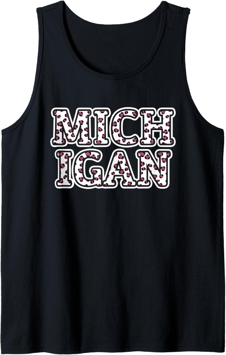 Girls Womens Leopard Cheetah Print State of Michigan Apparel Tank Top Tank Top Trending US Fan Favorite