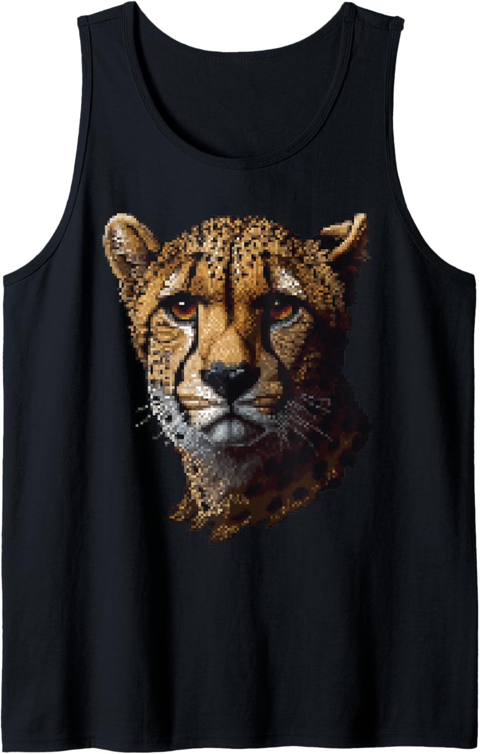 Fingerprint Style Cheetah Dad Mom Tank Top Tank Top Comfort Fit Best Seller Look
