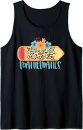 MATHEMATICS TEACHER Cute Trendy Pencil Leopard Cheetah Print Tank Top Tank Top Comfort Fit Hot Right Now