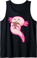 Axolotl holding Cheetah Leopard Print Heart Valentines Day Tank Top Tank Top Comfort Fit Hot Right Now