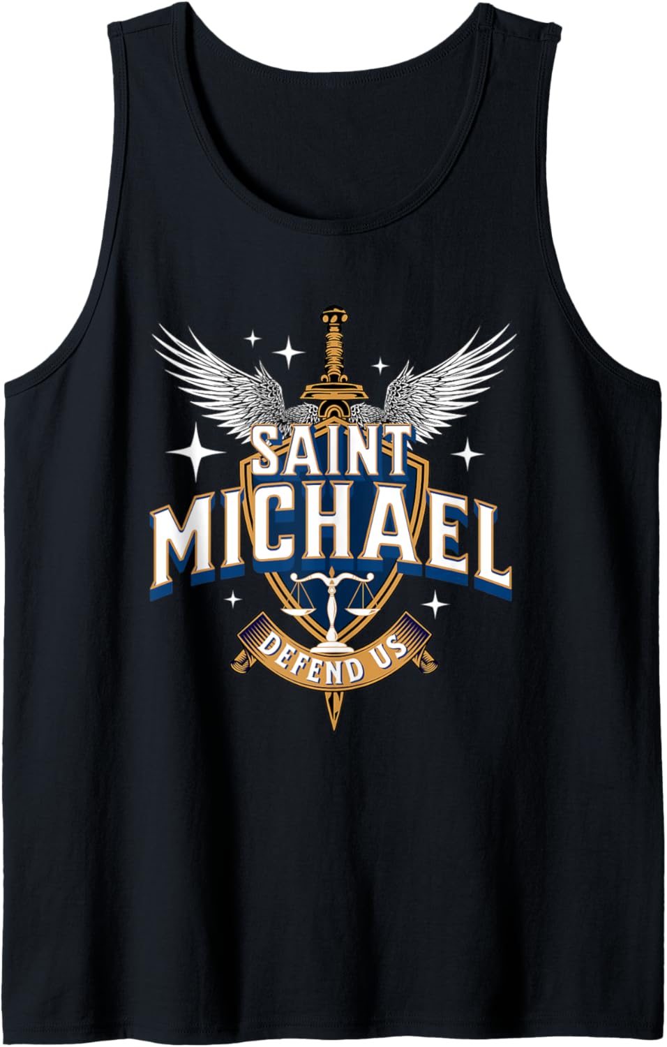 Sword of St Saint Michael Archangel Catholic Angel Warrior Tank Top Tank Top | Premium Quality