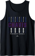 Vintage Baseball Bat Gameday Michael Chavis Washington MLBPA Tank Top Tank Top | Viral Streetwear Style