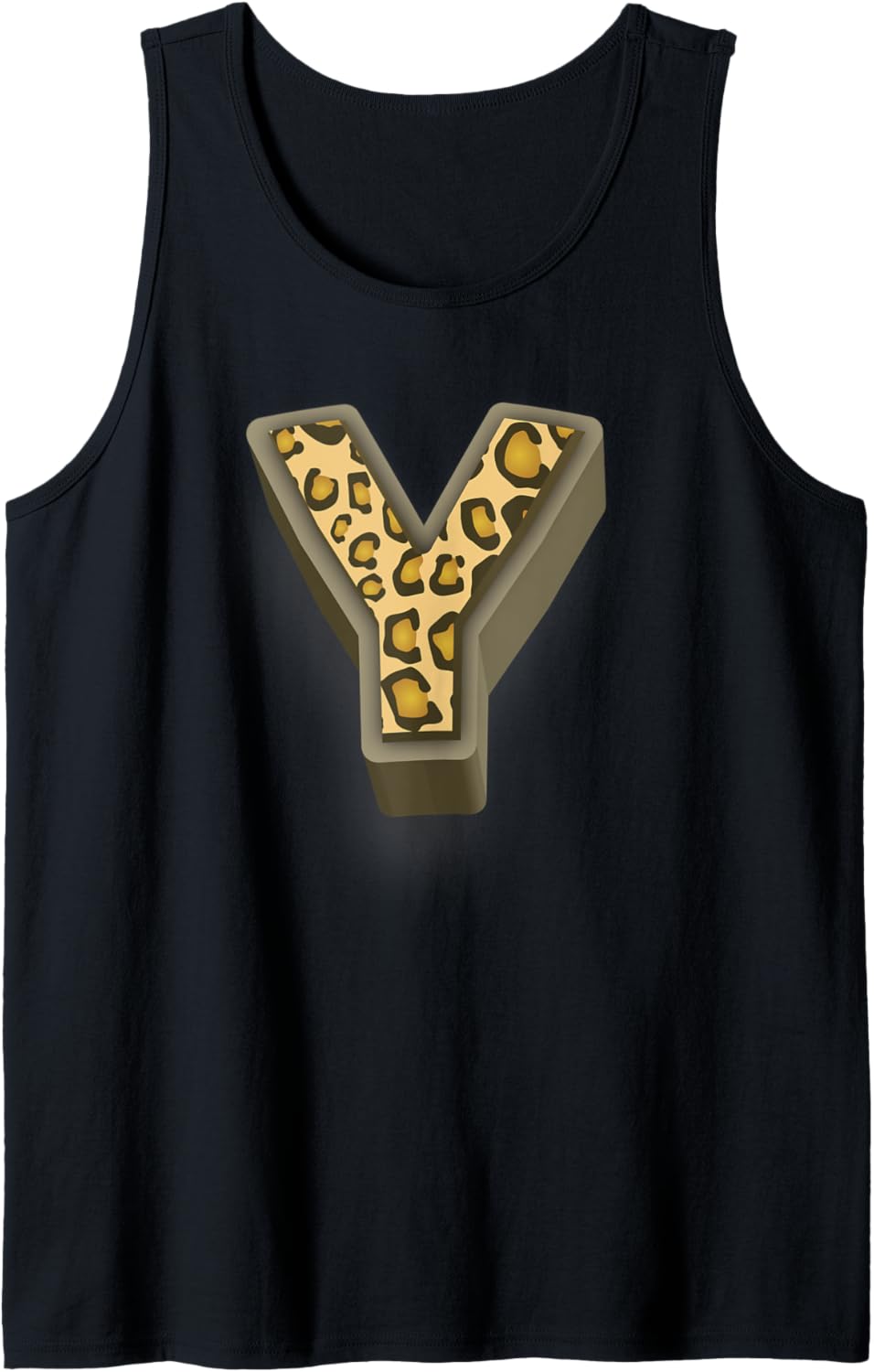 Cute Letter Y Initial Name Leopard Cheetah Animal Print Tank Top Tank Top High Search Demand Everyday Wear
