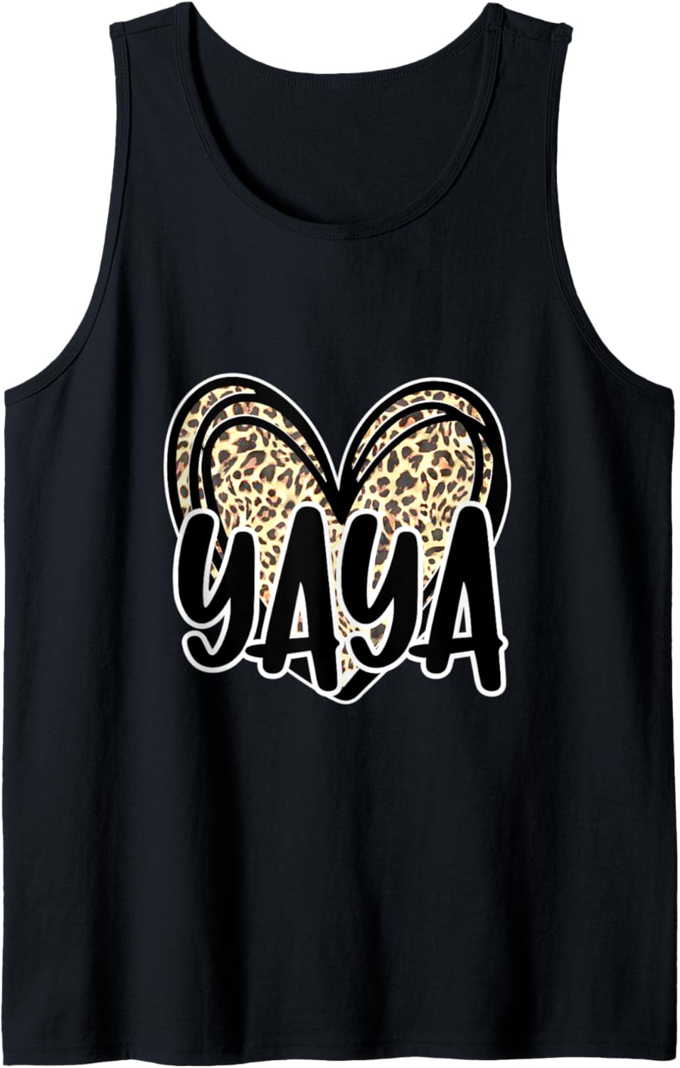 Cute Yaya Women s Leopard Cheetah Print Heart Grandmother Tank Top Tank Top Viral TikTok Find Best Seller Look