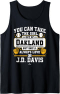 She'll Always Love J.D. Davis Oakland Baseball MLBPA Tank Top Tank Top | Premium Quality