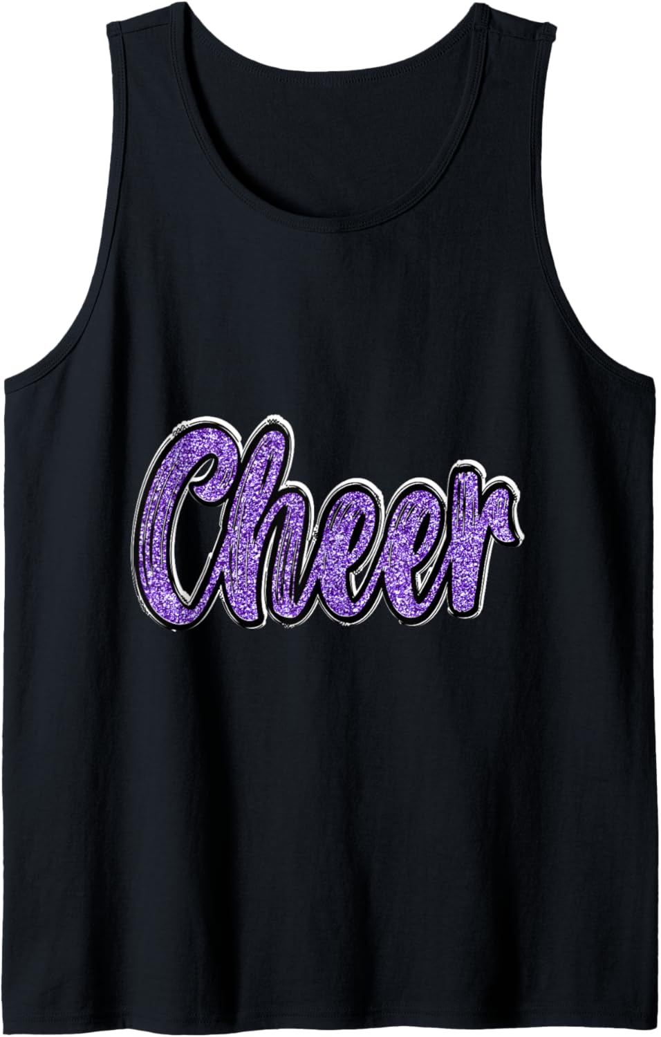 Cheer Shirt Megaphone Purple Leopard Cheetah Print Tank Top Tank Top Premium Print Hot Right Now