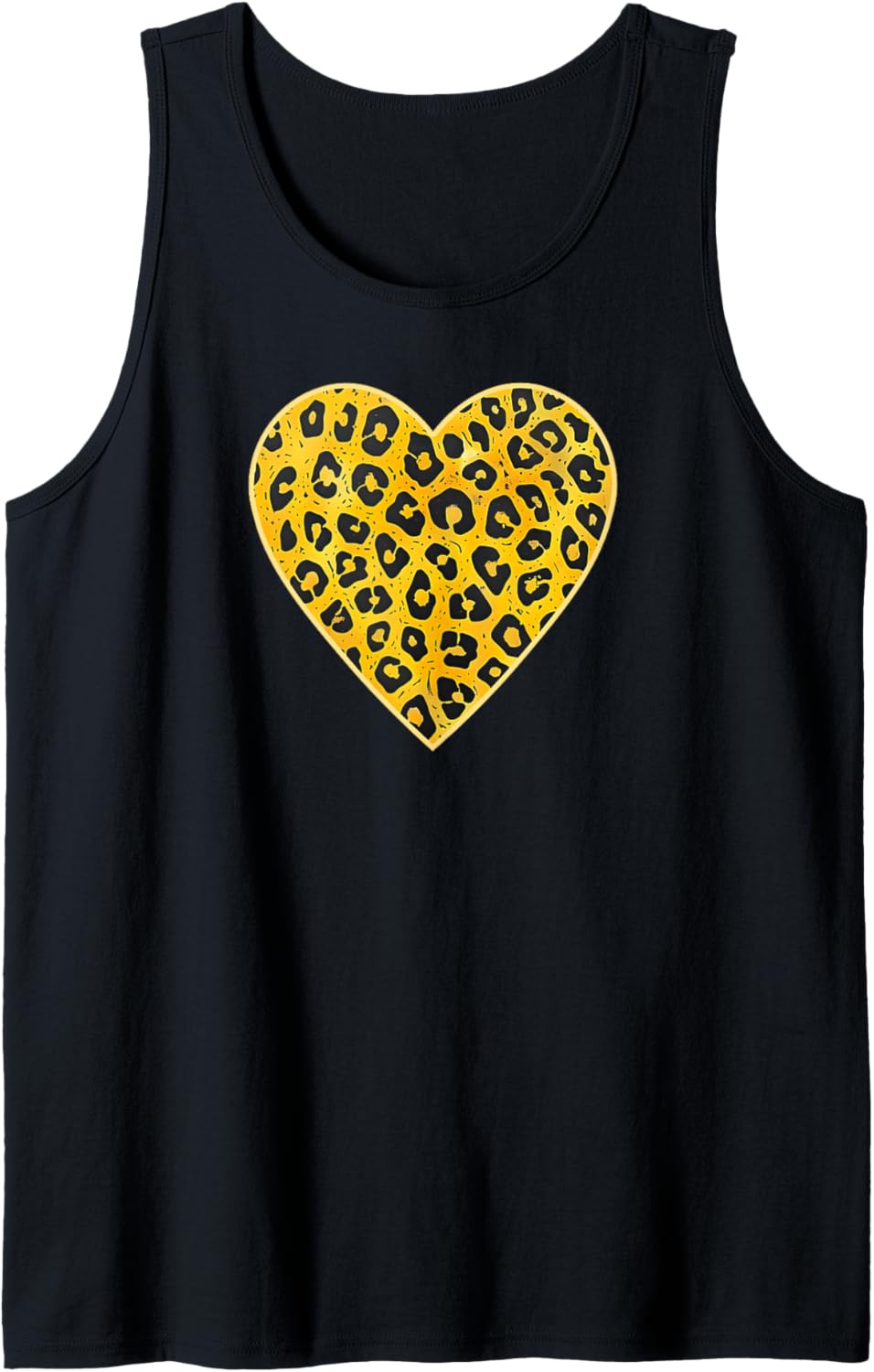 Cheetah Print Heart Filled Tank Top Tank Top Streetwear Style Fan Favorite