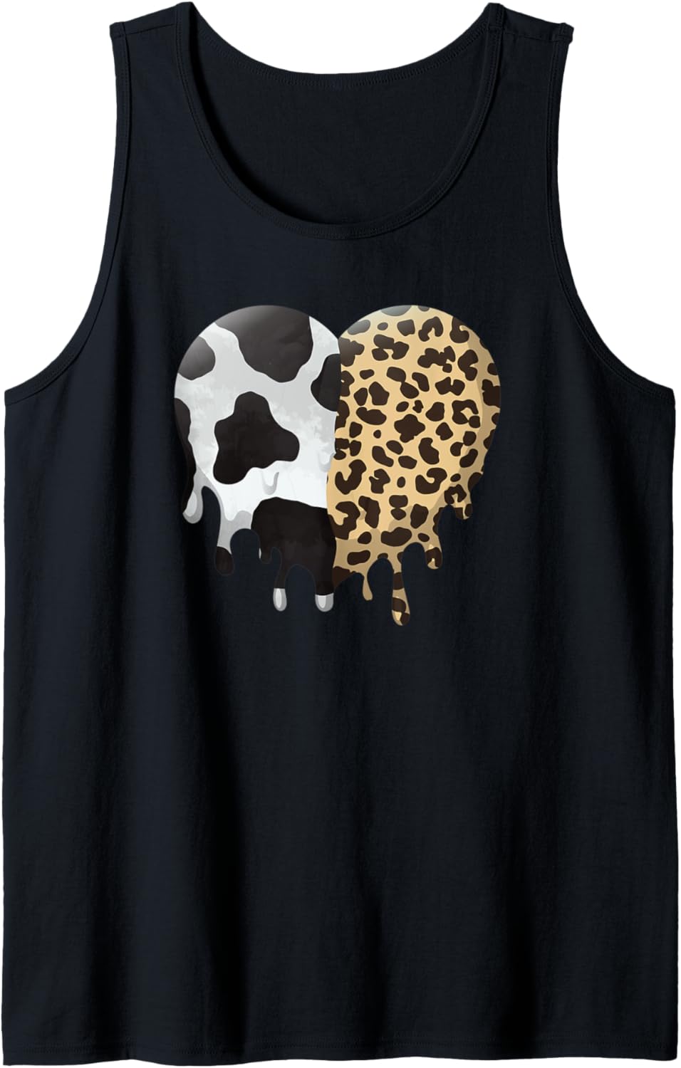 Cow Print Cheetah Print As Melting Heart Animal Aesthetic Tank Top Tank Top Viral TikTok Find US Top Pick