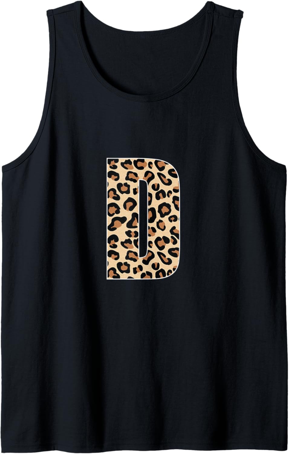 Cheetah Print Letter D Inittial Letter D Leopard Tank Top Tank Top High Search Demand Gift Ready