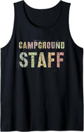 CAMPGROUND STAFF Leopard Print Summer Camp Campsite Teacher Tank Top Tank Top Viral TikTok Find Fan Favorite