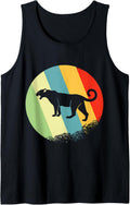 cheetah Animal Round with Retro Colors Tank Top Tank Top Premium Print US Top Pick