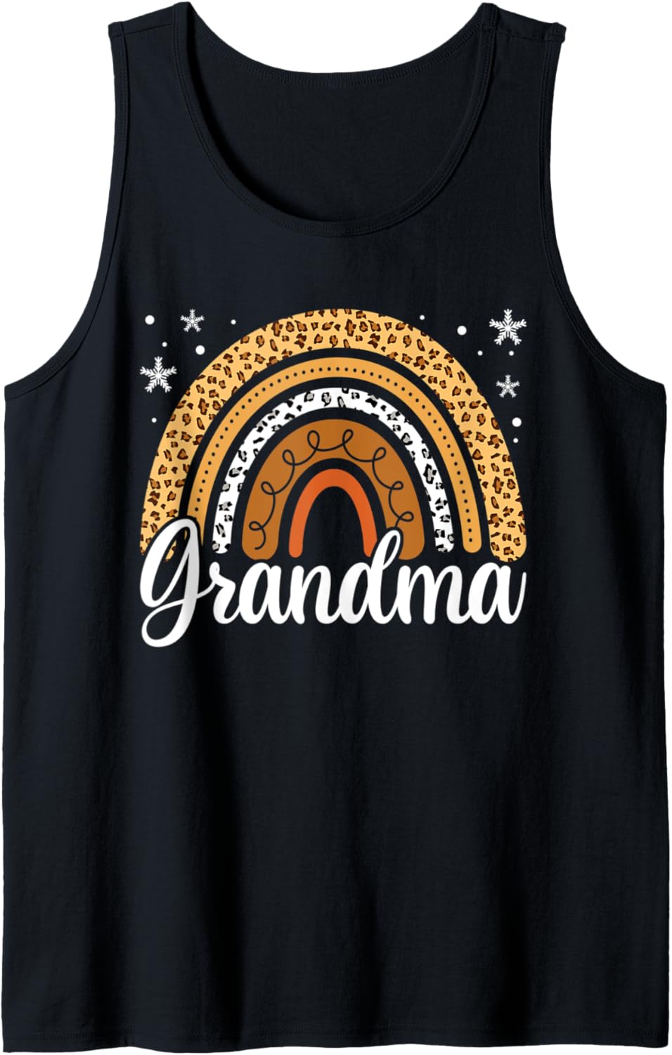 Xmas Leopard Rainbow Cheetah Print Shirt Christmas Grandma Tank Top Tank Top Streetwear Style Hot Right Now