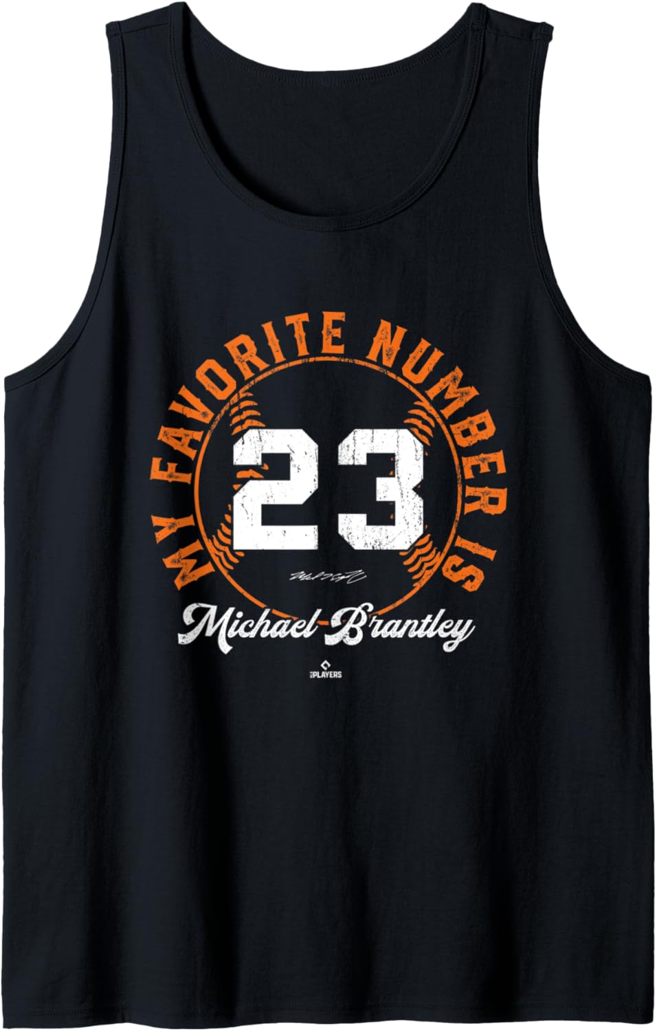 My Favorite Number is 23 Michael Brantley Houston MLBPA Tank Top Tank Top | Viral Streetwear Style
