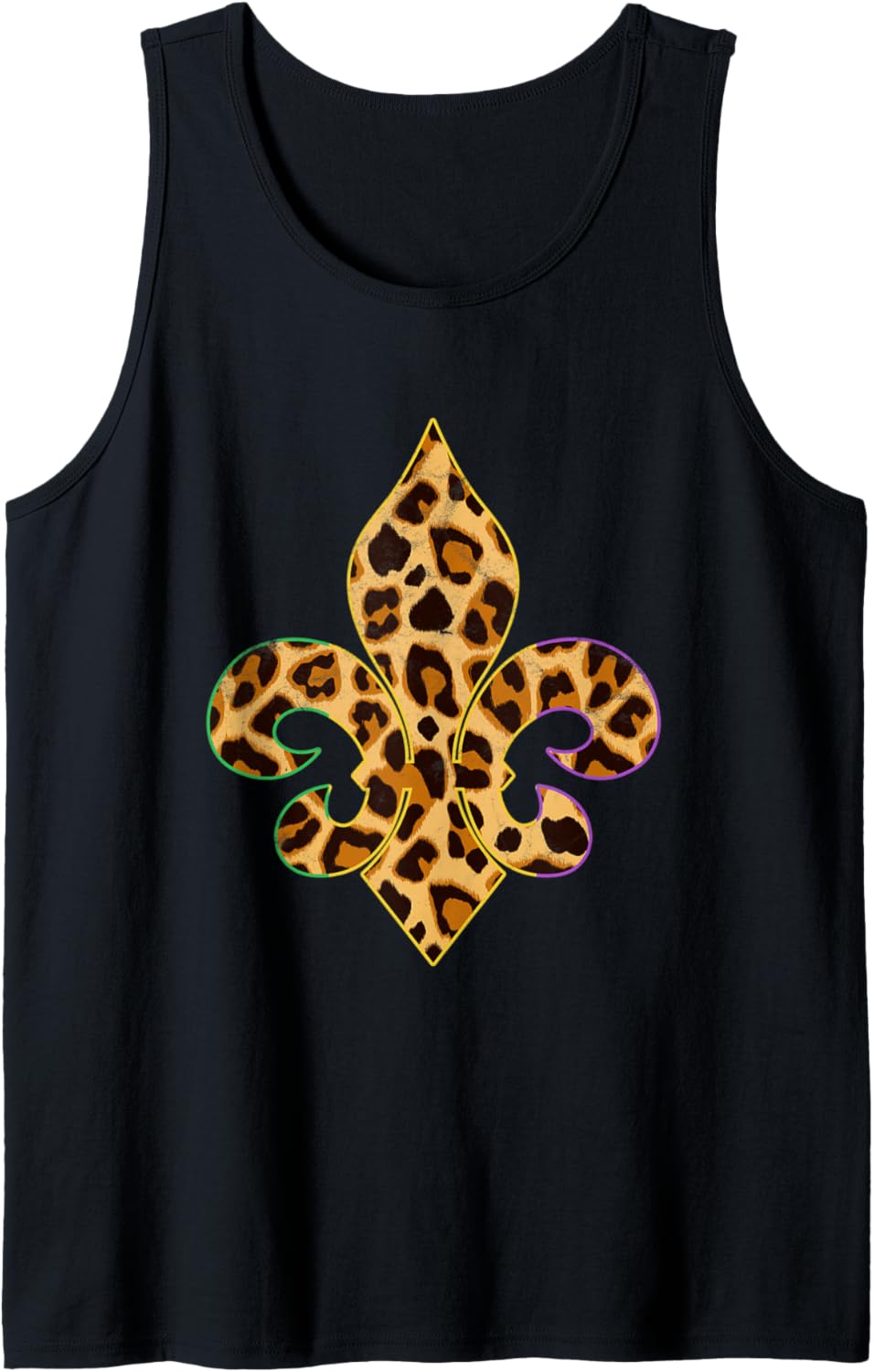 Mardi Gras Parade Leopard Cheetah Print Tank Top Tank Top Streetwear Style Everyday Wear