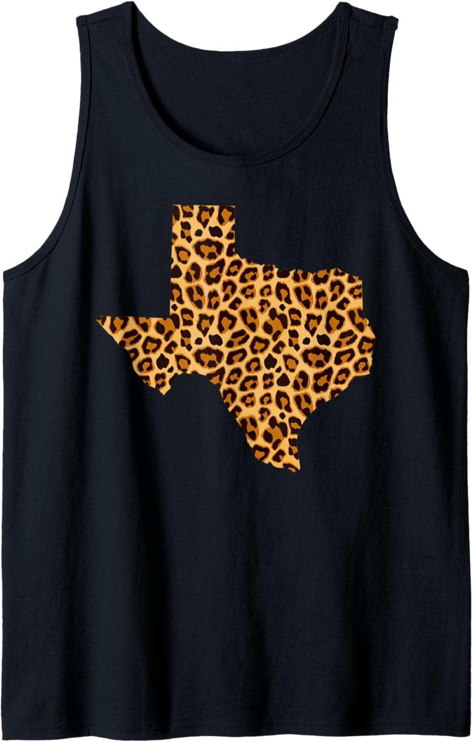 Cute Texas Shape Leopard Print Wildlife Animal Lover Gift Tank Top Tank Top Streetwear Style Gift Ready
