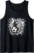 Cheetah Playing Soccer Sports Team Animal Tank Top Tank Top Streetwear Style Fan Favorite