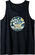 Cheetah Zoo Animal Van Gogh Starry Night Style Tank Top Tank Top Viral TikTok Find Hot Right Now