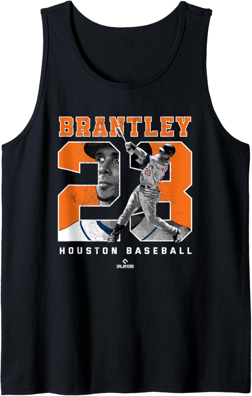 Number and Portrait Michael Brantley Houston MLBPA Tank Top Tank Top | Viral Streetwear Style
