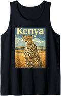 Kenya Cheetah Landscape Safari Art Tank Top Tank Top Comfort Fit US Top Pick