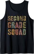 SECOND GRADE SQUAD Leopard Print Teacher Hello 2nd Gr Rocks Tank Top Tank Top Premium Print US Top Pick