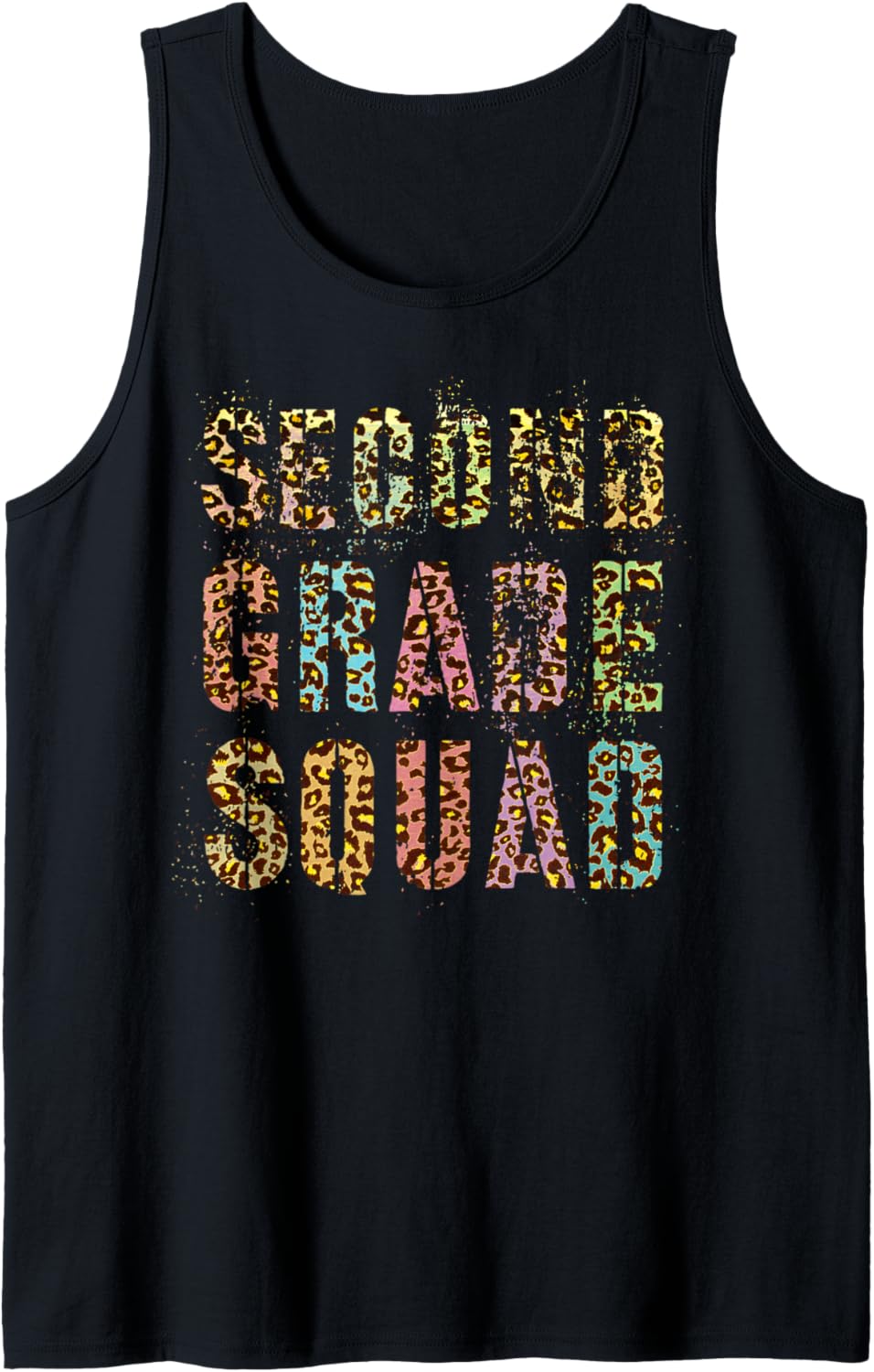 SECOND GRADE SQUAD Leopard Print Teacher Hello 2nd Gr Rocks Tank Top Tank Top Premium Print US Top Pick