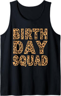 Leopard Print Pattern Cheetah Matching Birthday Squad Gift Tank Top Tank Top Trending US Best Seller Look