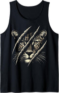 Leopard Cheetah Face Tiger Leopard Tank Top Tank Top Viral TikTok Find Gift Ready