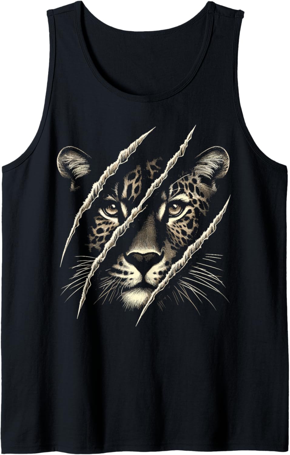 Leopard Cheetah Face Tiger Leopard Tank Top Tank Top Viral TikTok Find Gift Ready