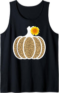 Pumpkin Sunflower Leopard Cheetah Print Halloween Autumn Tank Top Tank Top High Search Demand Gift Ready