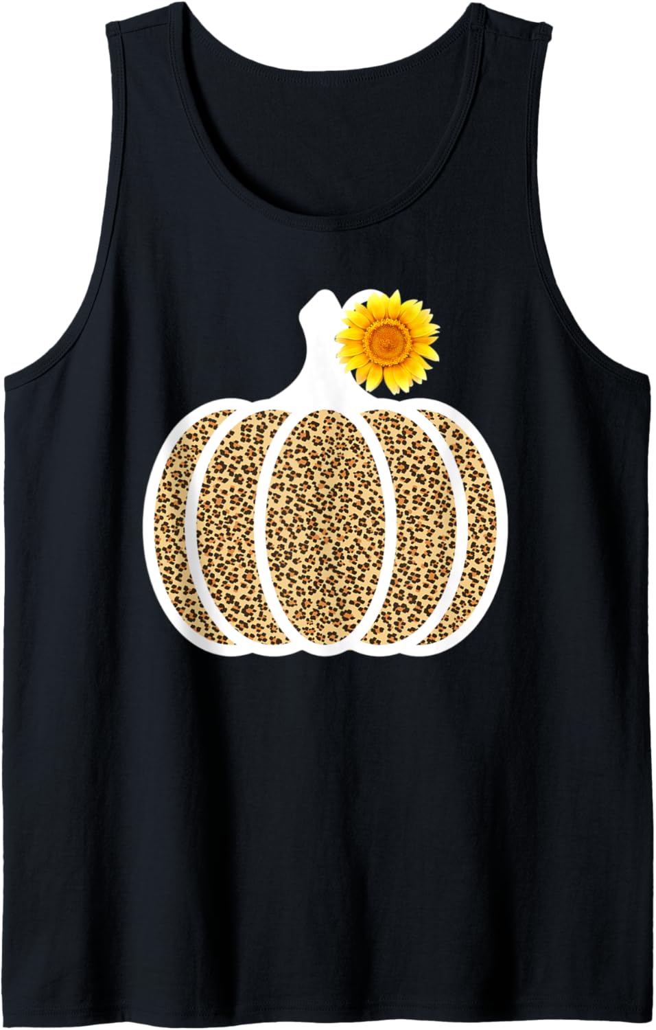 Pumpkin Sunflower Leopard Cheetah Print Halloween Autumn Tank Top Tank Top High Search Demand Gift Ready