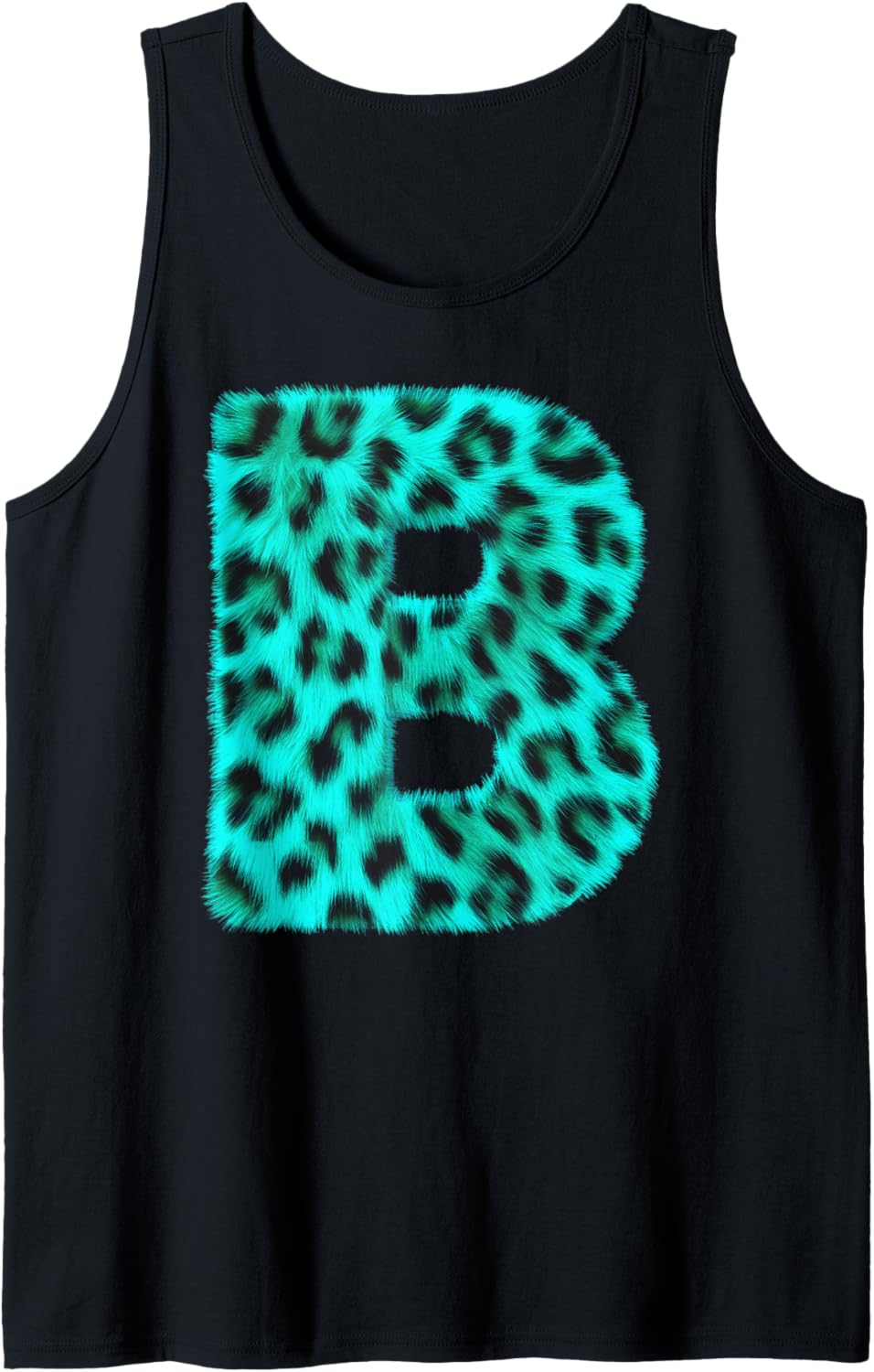 Letter B Cheetah Leopard Print Blue Initial Zebra Matching Tank Top Tank Top Viral TikTok Find Hot Right Now