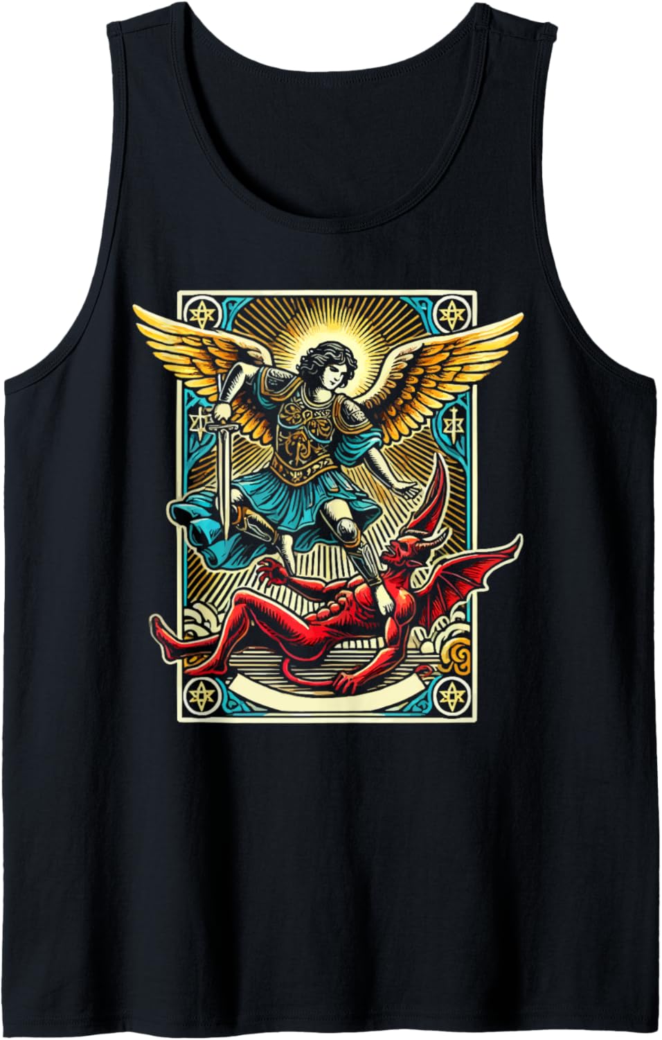 Saint Michael Archangel Prayer Catholic Tank Top Tank Top | Premium Quality