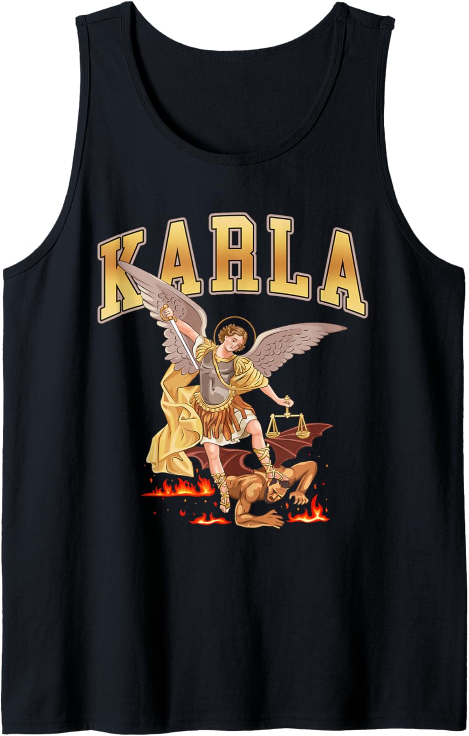 St Michael the Archangel personalized Karla Tank Top Tank Top | Viral Streetwear Style