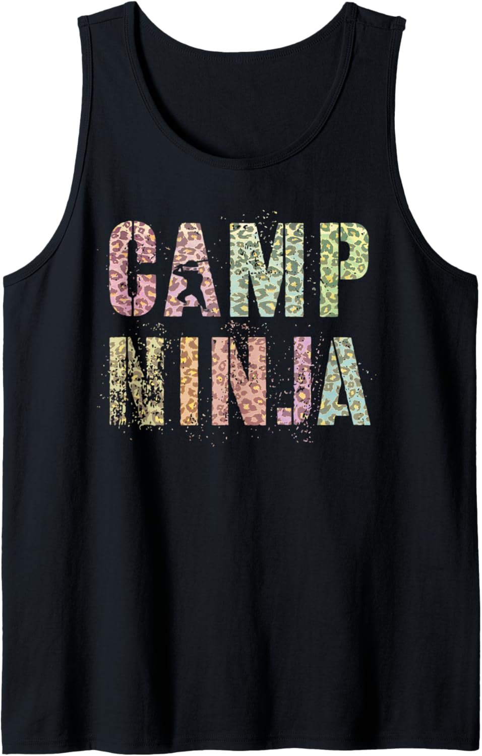 CAMP NINJA Leopard Print Summer Staff Counselor Teacher 2022 Tank Top Tank Top Streetwear Style Everyday Wear