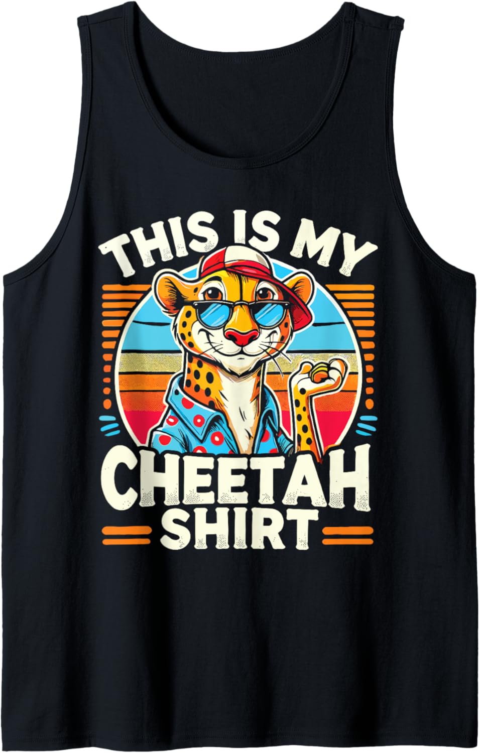 Funny Wild Cat Cheetah Leopard Wildlife African Wild Animal Tank Top Tank Top Trending US US Top Pick
