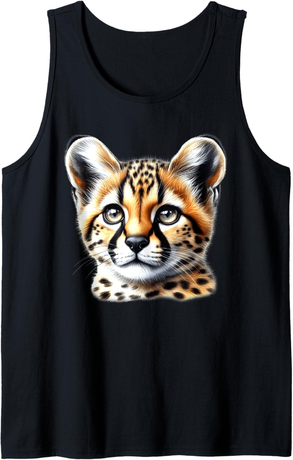 Cheetah Cub Portrait Tank Top Tank Top Comfort Fit Hot Right Now