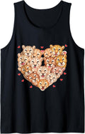 Cheetah Heart Tank Top Tank Top Streetwear Style Gift Ready