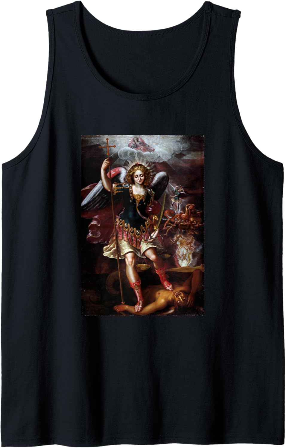 Archangel Michael Painting Miguel Arcangel Saint Michael Tank Top Tank Top | Premium Quality