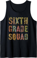 SIXTH GRADE SQUAD Leopard Print Teacher Hello 6th Gr Rocks Tank Top Tank Top Streetwear Style Fan Favorite