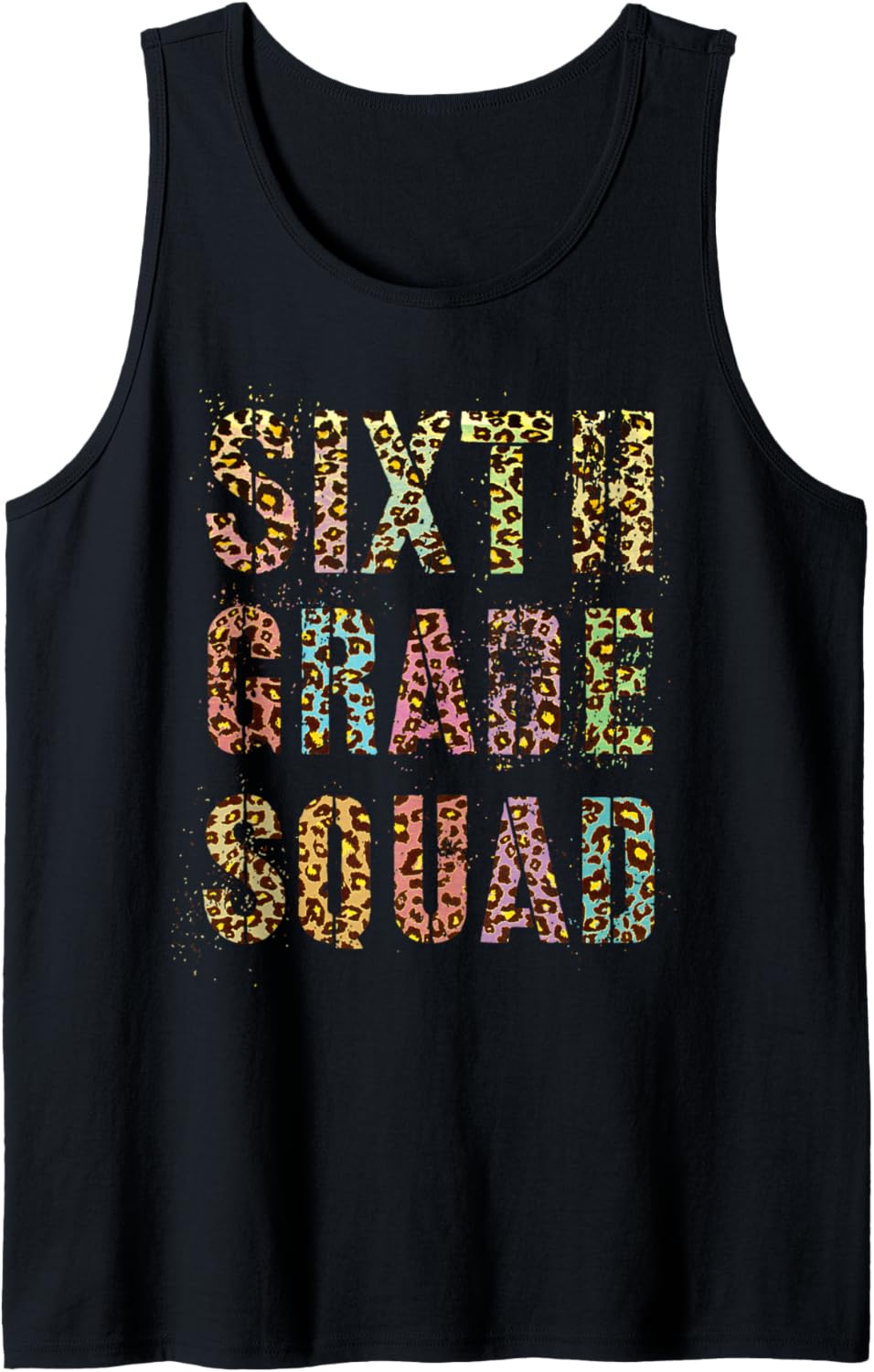 SIXTH GRADE SQUAD Leopard Print Teacher Hello 6th Gr Rocks Tank Top Tank Top Streetwear Style Fan Favorite