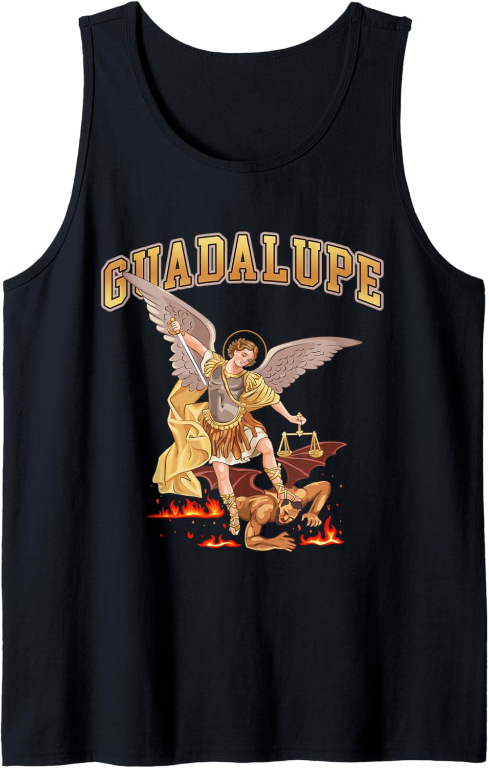 St Michael the Archangel personalized Guadalupe Tank Top Tank Top | Everyday Casual Wear