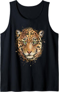Leopard Cheetah Jaguar Head Watercolor Animal Gift Tank Top Tank Top Streetwear Style Fan Favorite