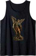 Saint Michael The Archangel Defeating Satan - Catholic Tank Top Tank Top | US Best Seller