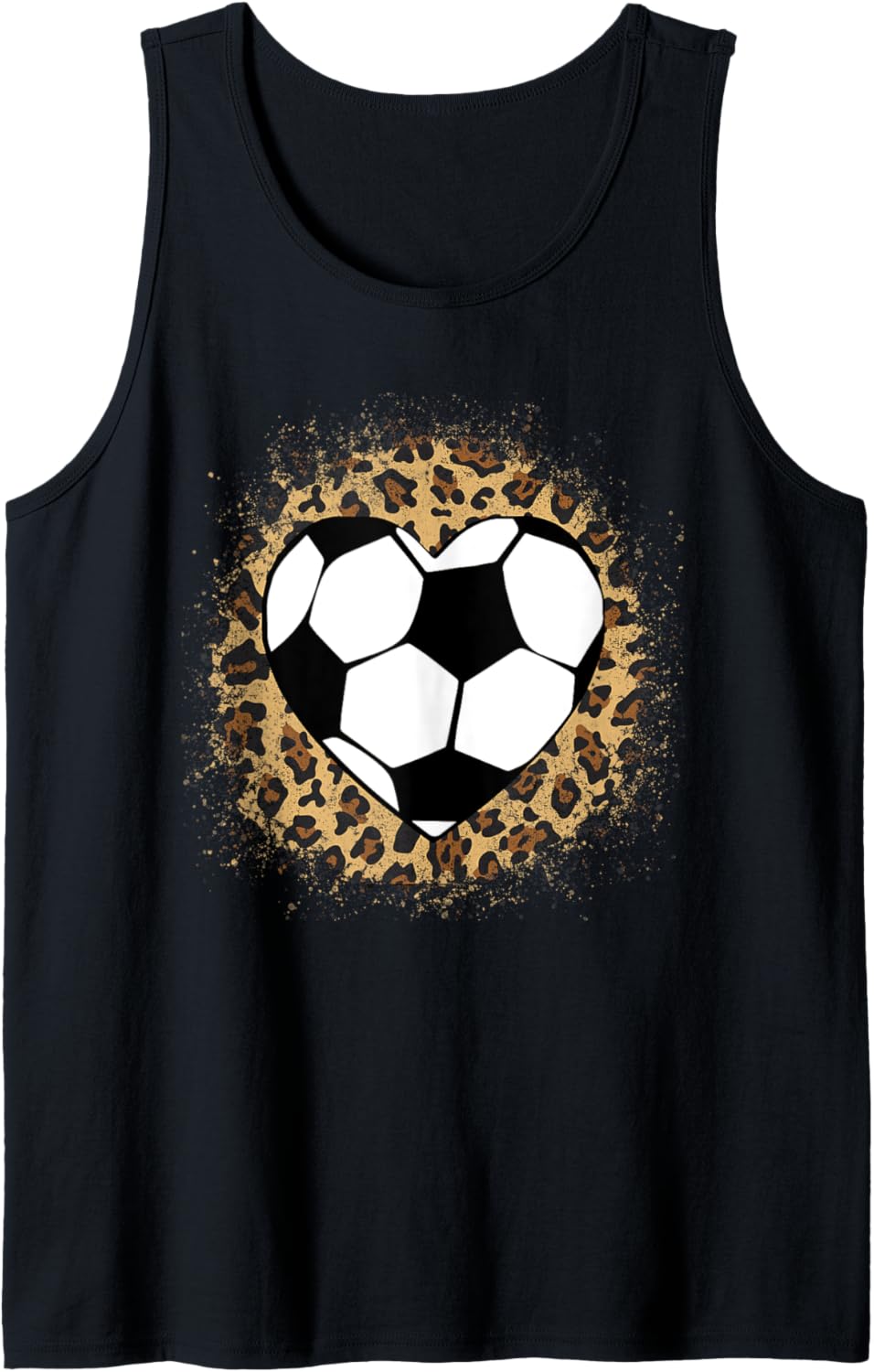 Soccer Heart Ball Print Cheetah Soccer Lover Women Girls Tank Top Tank Top Premium Print Hot Right Now