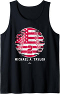 Vintage Baseball Flag Michael A Taylor Minnesota MLBPA Tank Top Tank Top | US Best Seller