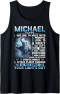 Funny Michael FACTS Shirt - Michael First Name Tank Top Tank Top | Everyday Casual Wear
