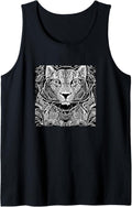 Cheetah Illustration artistic colorful Cheetah Tank Top Tank Top Trending US Best Seller Look