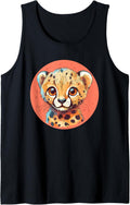 Cute Cheetah Cub Big Eyes Animal Lover Tank Top Tank Top Trending US Gift Ready